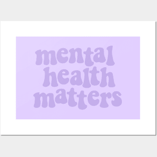 Mental Health Matters Purple Posters and Art